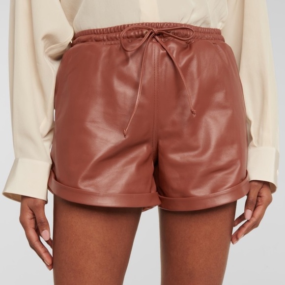 Zeynep Arcay Pants - Zeynep Arcay Lamb Skin Leather Shorts
